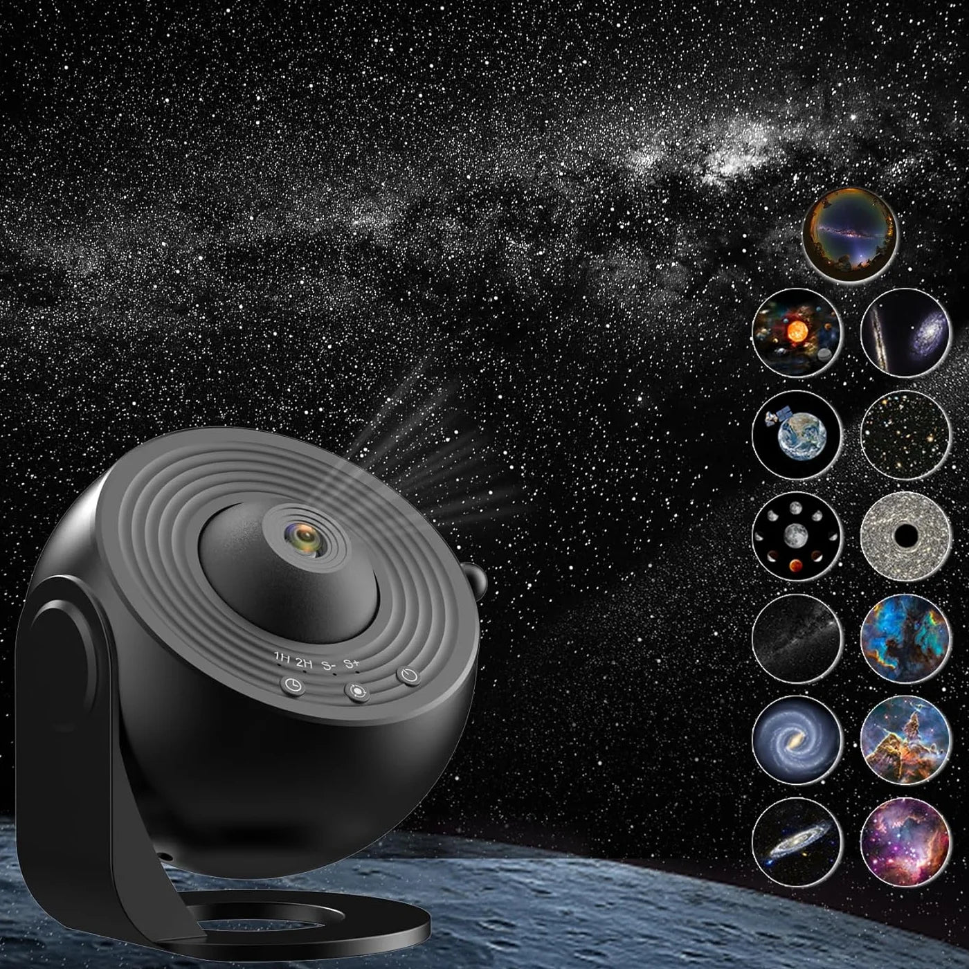 12 in 1 Star and Galaxy Projector / Night Light - Black [POPULAR]