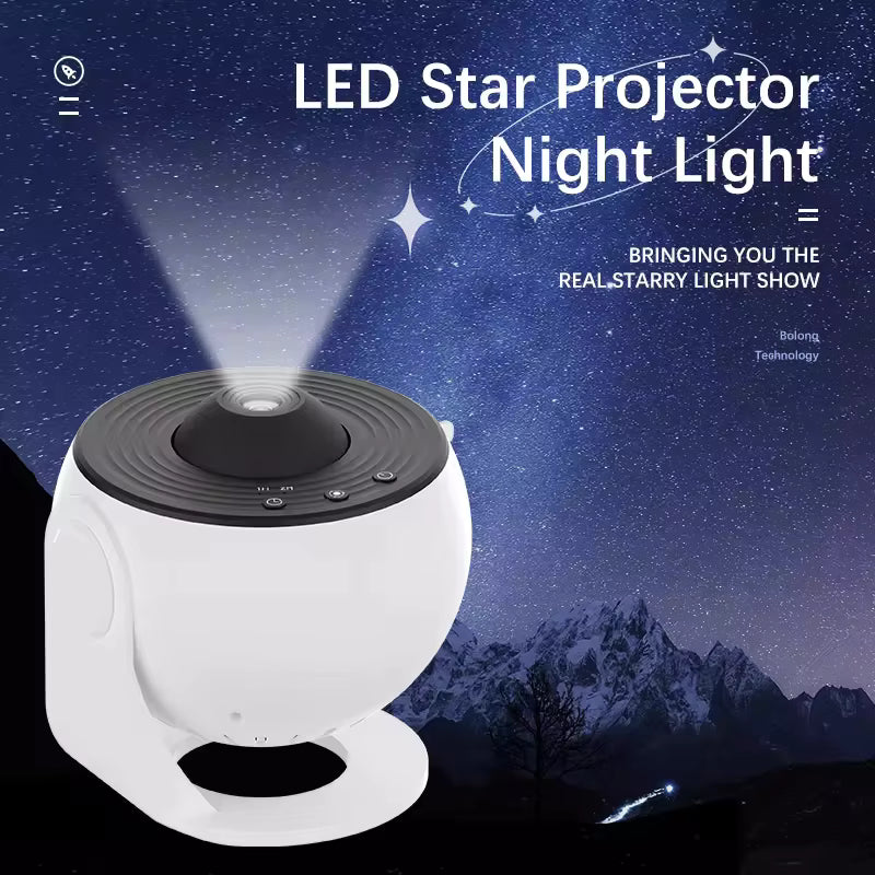 12 in 1 Star and Galaxy Projector / Night Light - Black and White [LIMITED EDITION]